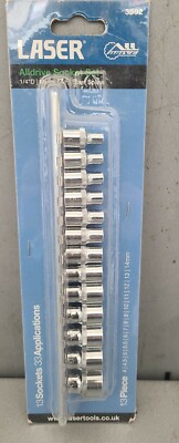 Laser Tools Alldrive Socket Set - 1/4''D 13pc - 3592