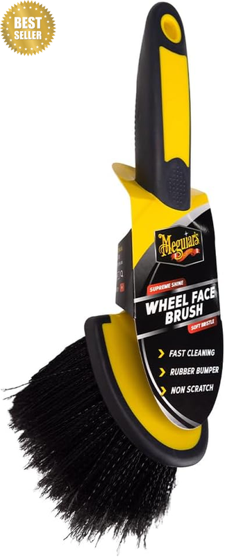 Supreme Shine Wheel Face Brush - Soft, Plush, Non-Scratch Bristles - Non-Bendabl