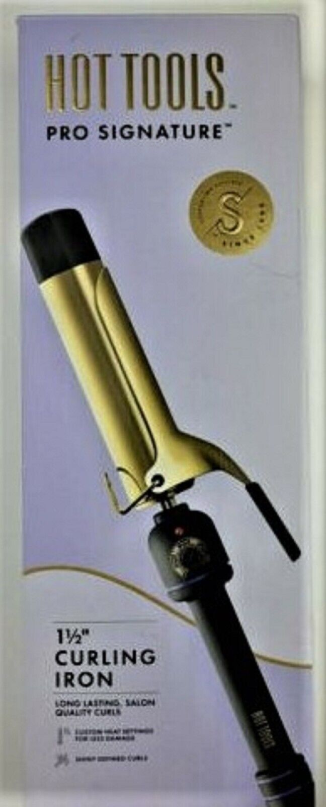 Hot Tools Pro Signature 24K Gold Curling Iron/Wand - 1-1/2 I