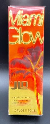JLo Miami Glow Eau de Toilette Natural Spray 1oz SEALED Jennifer Lopez Bracelet