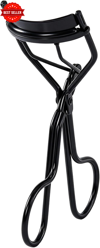 Professional Eyelash Curler with Soft Silicone Cushion,Black