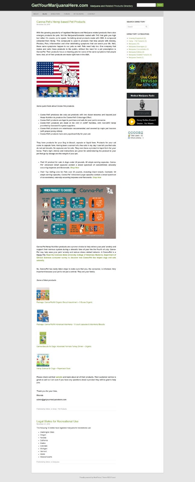 GetYourMarijuanaHere.com Website and Domain