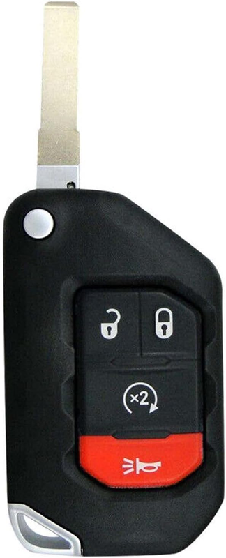 Replacement Keyless Key Fob for 2018-2022 Jeep Gladiator and Wrangler