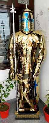 Medieval Wearable Templar Knight Armor, Rust Free Stainless Steel Fully Suit