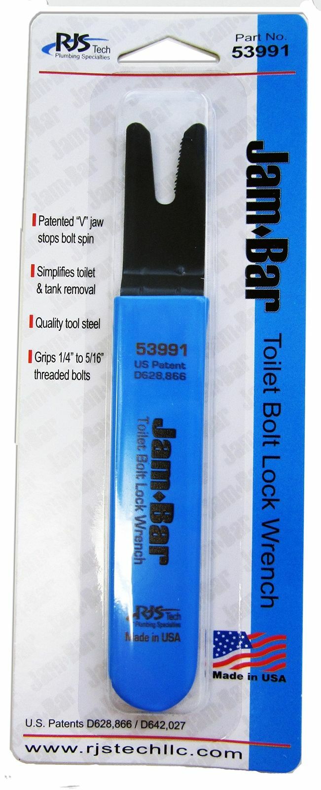Jam Bar Jam-Bar Tolet Bolt Lock Wrench NEW - Plumbng Tools