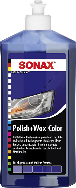Sonax Polish & Wax Color Nanopro Blau 500 Ml