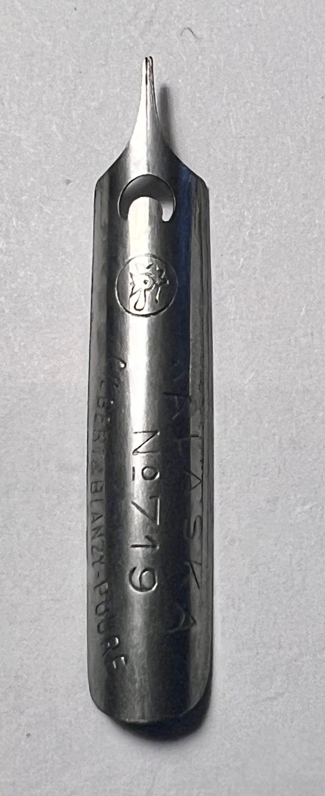 Rare Gilbert Blanzy-Poure Alaska No.719 Antique French Steel Dip Pen Nib