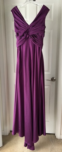 Purple Prom Dress Size 10 Beaded with Stones