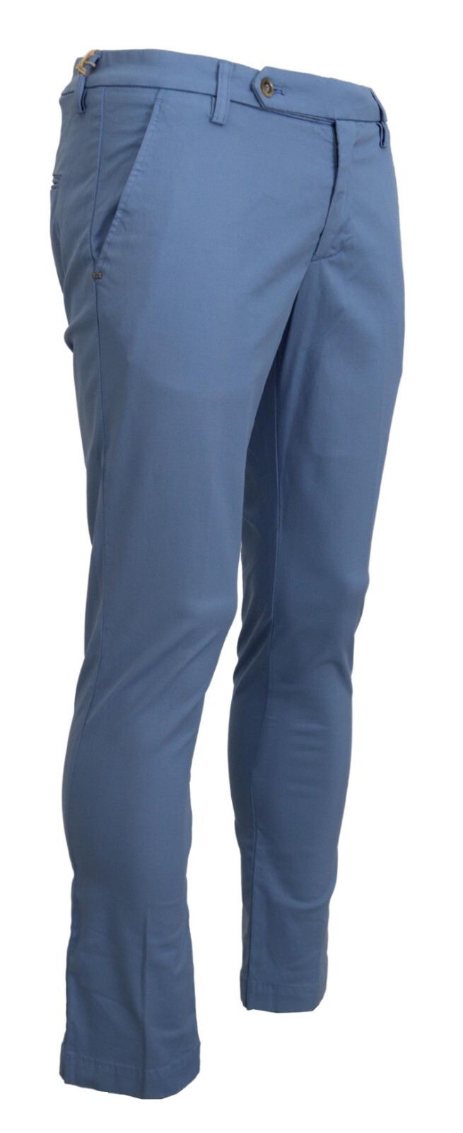 

Брюки ENTRE AMIS NAPOLI Голубые хлопковые эластичные повседневные брюки IT48/W34 260 долларов США, Синий