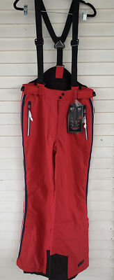 Killtec Valsesia Ski Bib Size 8, Red