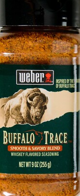 Weber Buffalo Trace Smooth Savory Blend, Meat Steak Seasoning, 9 Ounce