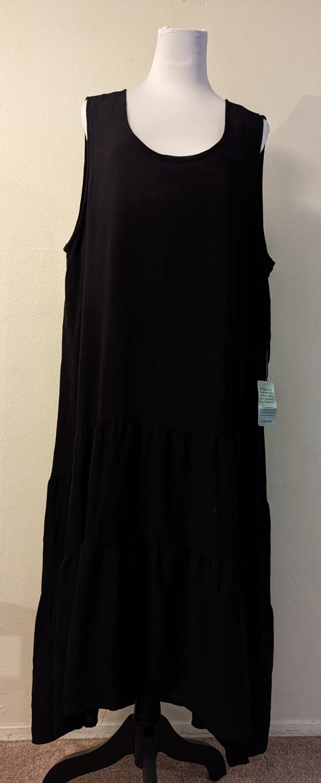New West Kei sz 2X High Low Maxi or Midi Dress black New West Kei sz 2X High Low Maxi or Midi Dress black
