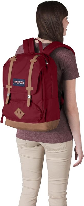 Cortlandt Laptop Backpack, Russet Red, 15&rdquo; Laptop Sleeve-Synthetic Leather Shoul