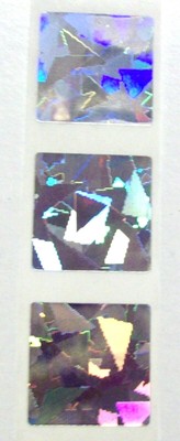 CI .75'' Square Tamper Evident Product Protection Hologram Label Stickers