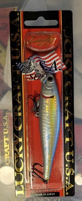 Lucky Craft Fishing Lure Pointer 100 SP Suspending Zebra MS Chart Shad 4'' 5/8 Oz