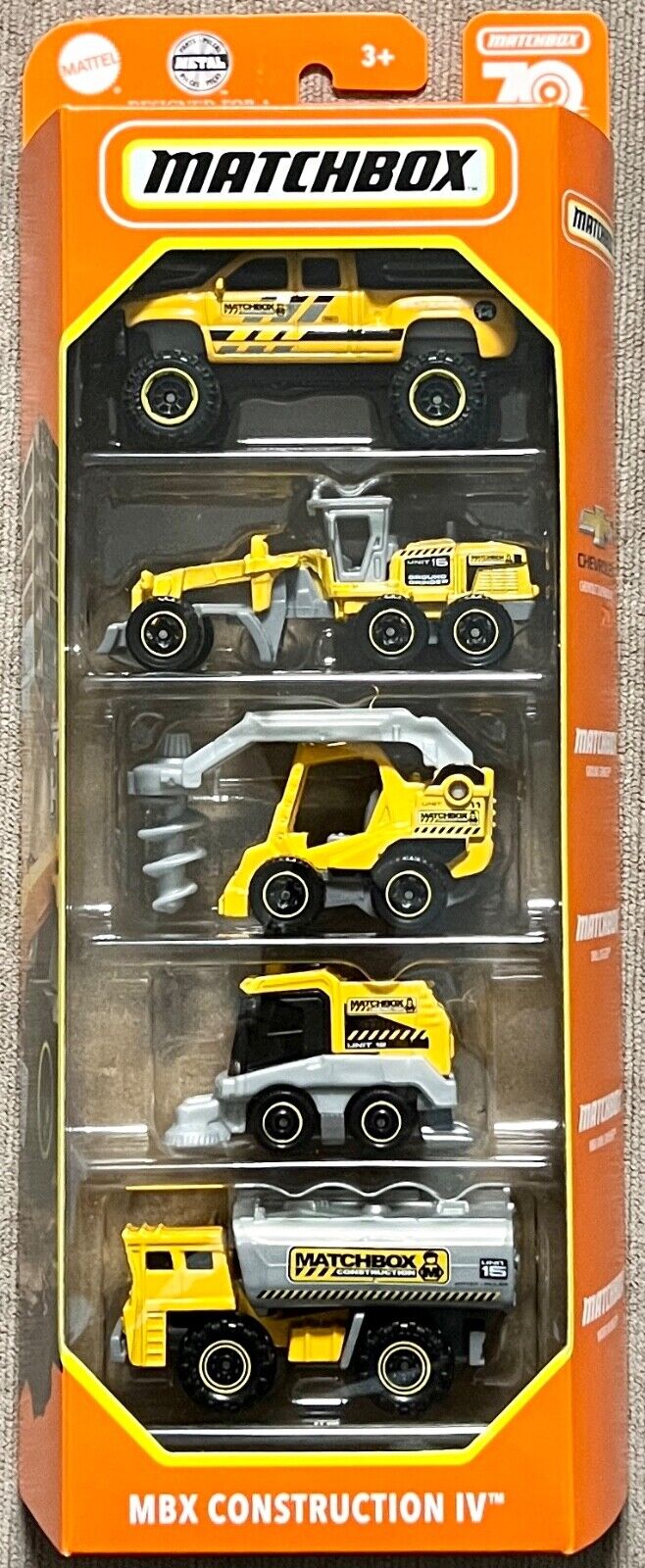 Matchbox 2023 70 Years MBX Construction IV 5 Vehicle Gift Matchbox 2023 70 Years MBX Construction IV 5 Vehicle Gift