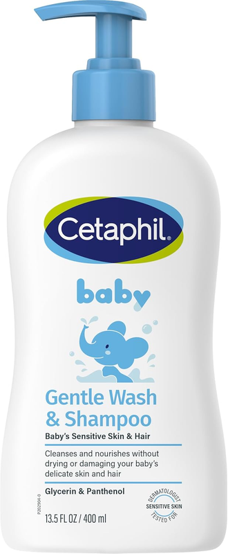 Baby Gentle Wash & Shampoo 400Ml, Head-To-Toe Cleanser
