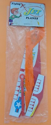 VINTAGE FLYING F-86 JET 1970's SAWAS HONG KONG (NEW OLD STOCK) PAPER PLANE 