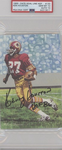 1989-Present Goal Line Art Pro Football Hall of Fame Collection Ken Houston #130