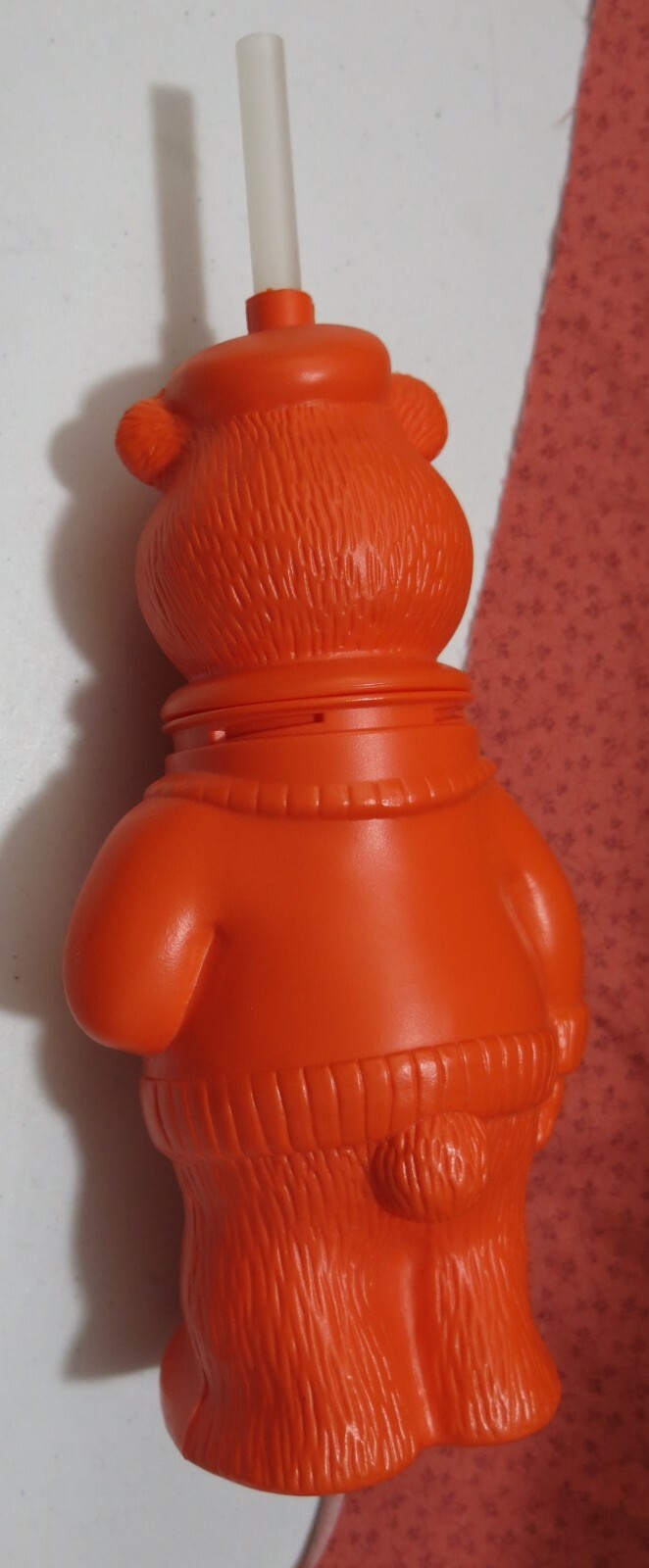 Vintage 1994 A&W Restaurant Bear Shaped Bottle with Straw Root Beer