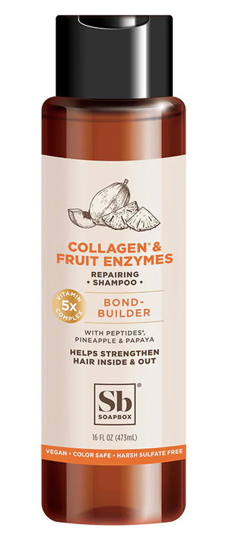 Soapbox Hair Strengthening Shampoo Collagen and Fruit Enzymes 16 Oz