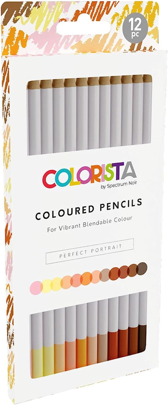 Spectrum Noir Colorista Coloured Pencils - Pack of 12 - Perfect Portrait ☑️