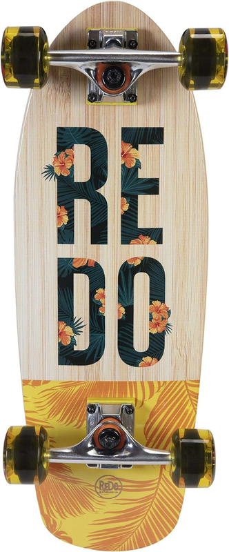 Skateboard Shorty Cruiser - Feathers, Red