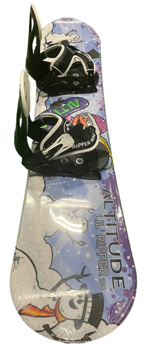 GIRLS' ALTITUDE LIL RIPPER BEGINNER SNOWBOARD 80CM-130CM + BINDINGS PACKAGE