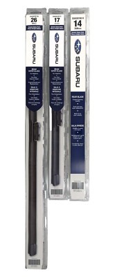 2019-2025 Subaru Forester Front & Rear Windshield Wiper 3 Full Blade Set Genuine