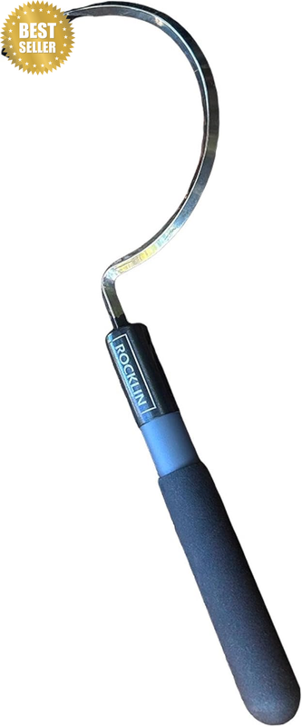 Short Handle Hook Cultivator – Heavy-Duty Garden Hand Tool for Weeding, Digging