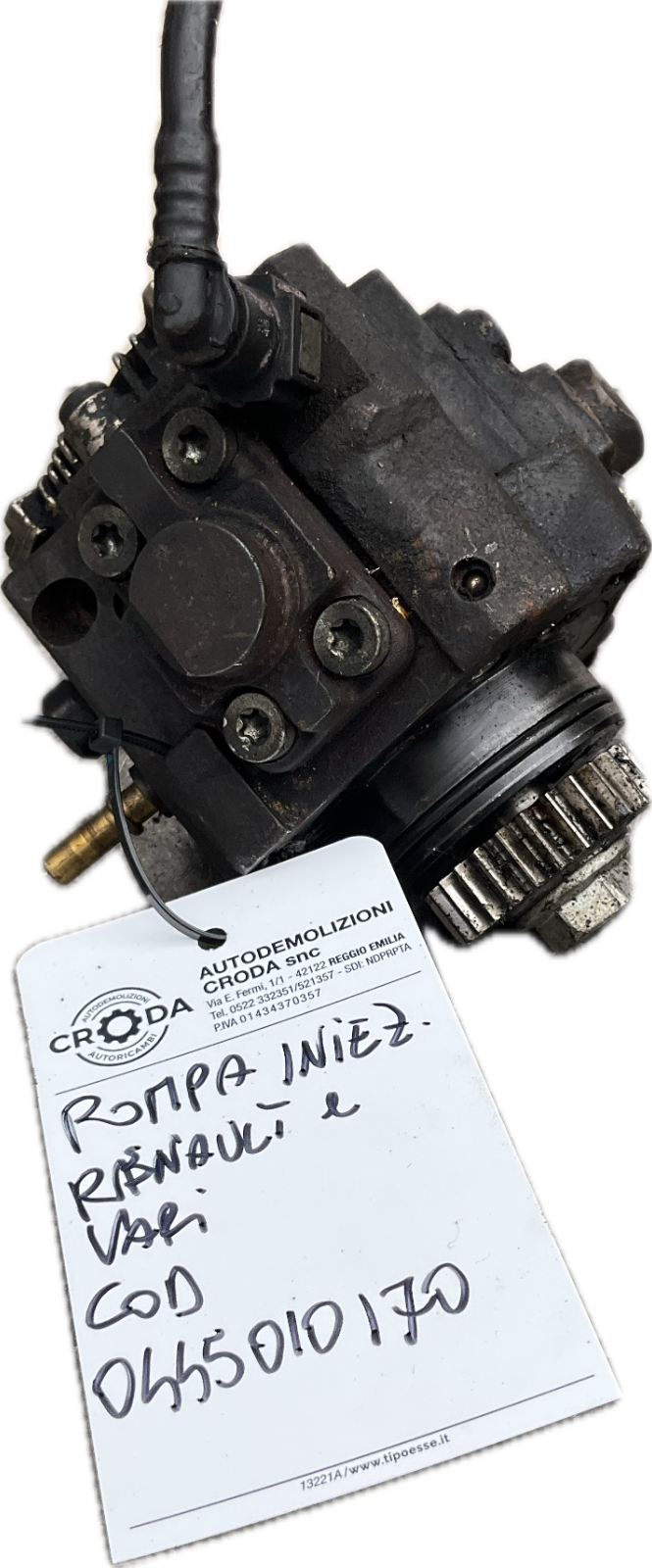 Pompa iniezione NISSAN QASHQAI J10 2012 2.0 DIESEL 0445010170 H8200690744