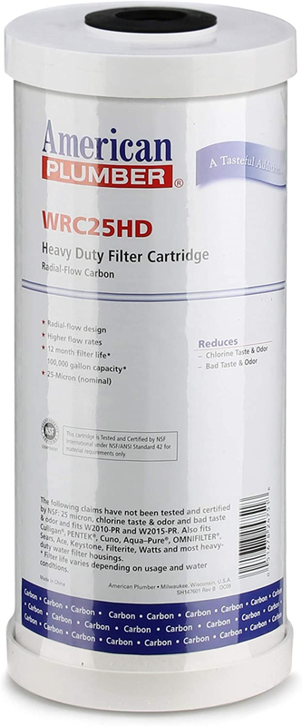American Plumber WRC25HD Heavy-Duty Radial-Flow Carbon Filte