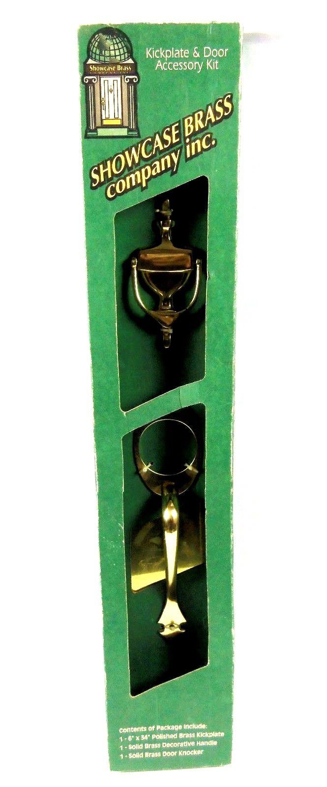 Showcase Bass Company Kick Plate And Door Pull With Knocker