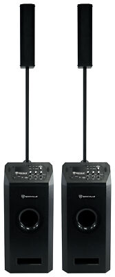 Rockville HOME ARRAY 100 Home Theater System w/(2) Speakers+Subwoofers+Bluetooth