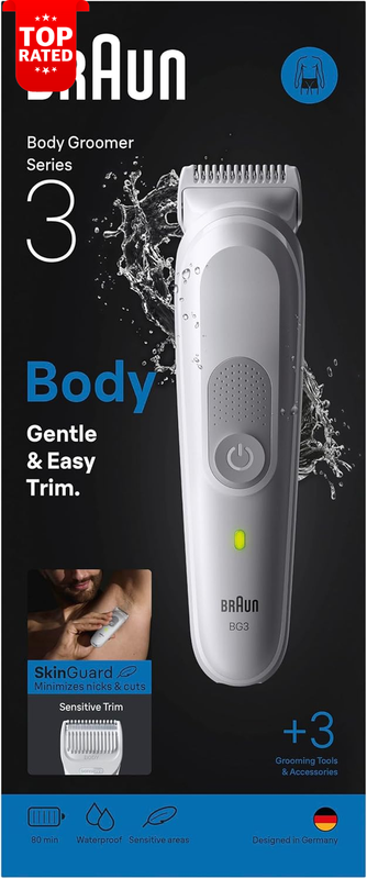 Philips BG3530 Series 3 Body Groomer 3 Tools Waterproof Rechargeable Trimmer