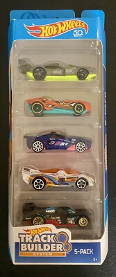 2018 HOT WHEELS TRACK BUILDER SYSTEM 5 PACK CARBONIC SCORCHER 24 OURS