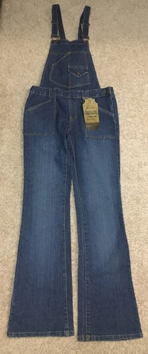 Women's Stephen Hardy Squeeze Blue Denim Overalls Super Slim