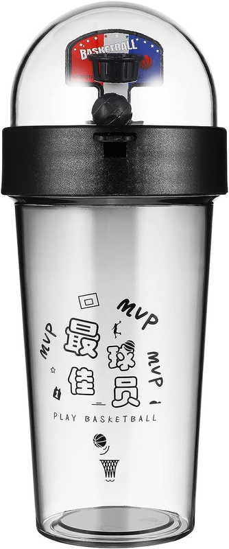 Water Bottle with Basketball Game on Top, Drink Enough Water for Home, Camping,