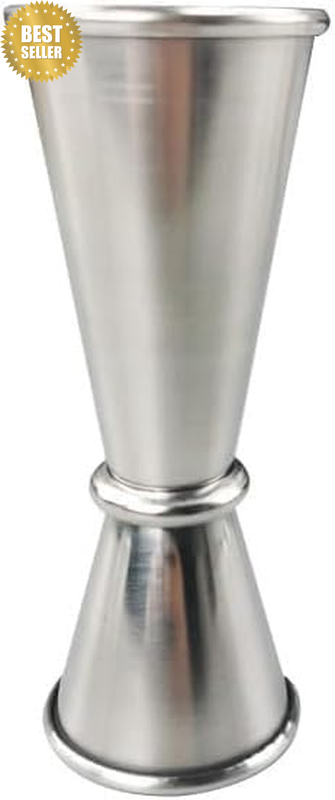 Premium Stainless Steel Cocktail Jigger - Professional Bartender Measuring Cup,