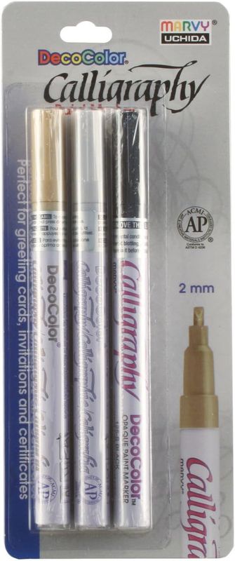 Marvy Decocolor Calligraphy Paint Markers