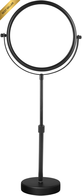 Higher Taller Tabletop Makeup Mirror of 8 Inch, 5X Magnified Makeup Mirror Count