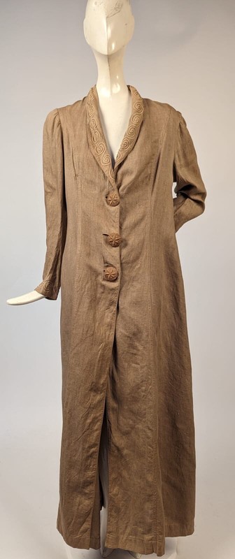 ジャケット・アウター 20s CARTERS linen double duster coat 20s CARTERS linen double duster coat Long Linen Duster Coat - Kate