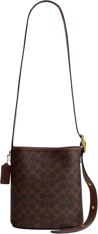 Coach Coated Canvas Signature Bleecker Bucket Bag 21