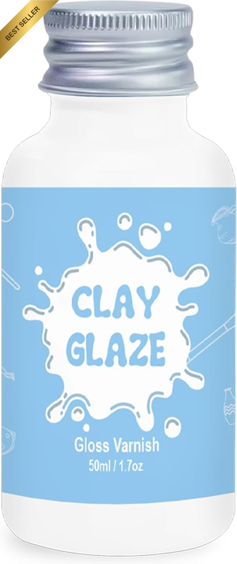 50ml Air Dry Clay Varnish - Gloss Finish Sealant Prevents Cracking & Scratches