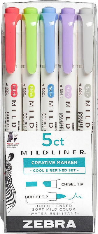 Set, Broad And Fine Point Tips 5-pack