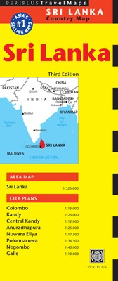 MAP NEW Sri Lanka Travel Map by Periplus Editors (2014)