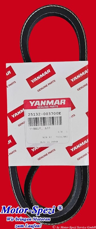 Yanmar Keilriemen Passt FÃ¼R 2gm20f-Yeu Und 3gm30f-Yeu, Original 25132-003700e