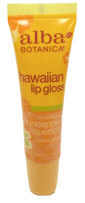 Alba Botanica Hawaiian Pineapple Quench Tinted Lip Gloss, 0.42 oz (3 PACK)