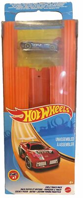 Hot Wheels Track Builder Straight Track 37 Parts 1:64 Scale Toy Car 15 Feet 2020