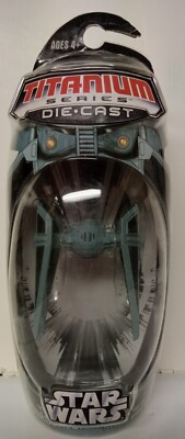 2006 Star Wars Titanium Series Diecast Tie Interceptor. Galoob MicroMachines